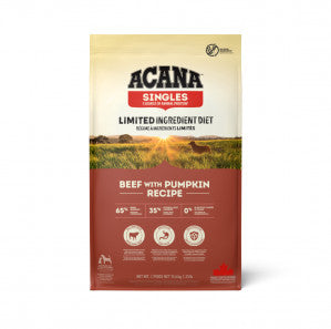 Acana Singles Beef with Pumpkin Recipe sausas pašaras šunims 11,4 kg