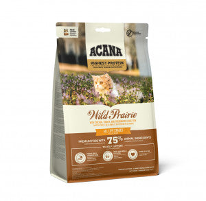 Acana Wild Prairie Cat sausas pašaras katėms su paukštiena ir žuvimi (4,5 kg)