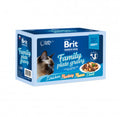 Brit Premium Cat konservuotas pašaras katėms maiš. Fillets in Gravy Family Plate 1020 g (12x85 g)