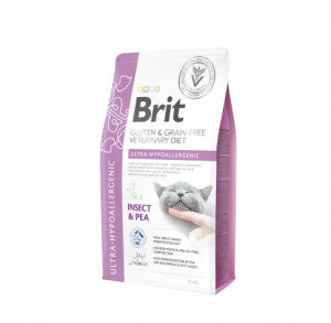 Brit GF Veterinary Diets Cat Ultra-Hypoallergenic sausas pašaras katėms 5kg