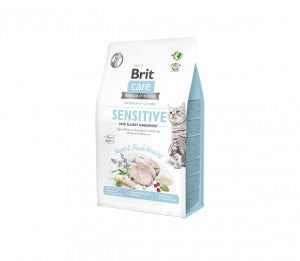 Brit Care Cat GF Insect&Fresh Herring  sausas pašaras katėms 0,4 kg
