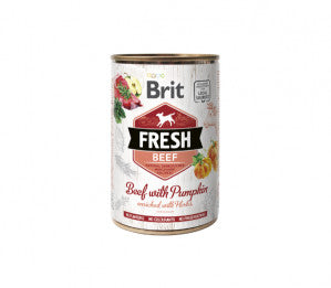 Brit Fresh konservuotas pašaras šunims Beef&Pumpkin 400 g
