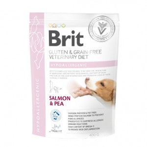 Brit GF Veterinary Diets Dog Hypoallergenic sausas pašaras šunims 400 g