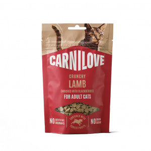 CARNILOVE Crunchy Snack Lamb enriched with Blackberries skanėstai katėms 50 g