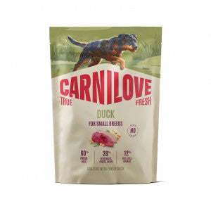 CARNILOVE TRUE FRESH Dog Duck Small Breed sausas pašaras šunims 1,5 kg