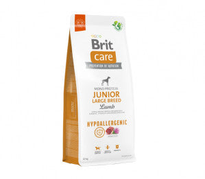 Brit Care Hypoallergenic Junior Large Breed Lamb sausas pašaras jauniems šunims su ėriena 12 kg