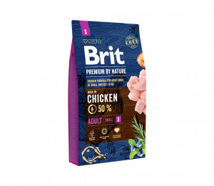 Brit Premium By Nature Adult S sausas pašaras šunims 8 kg