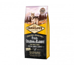 Carnilove Fresh Chicken&Rabbit for Adult  sausas pašaras šunims 12 kg