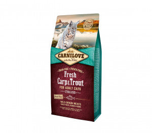Carnilove Fresh Carp&Trout Sterilised for Adult sausas pašaras katėms 0,4 kg