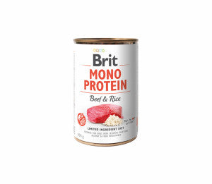 Brit Care konservuotas pašaras šunims Mono Protein Beef&Rice 400 g