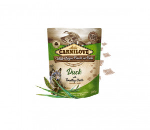 Carnilove konservuotas pašaras šunims Pate Duck with Timothy Grass 300 g