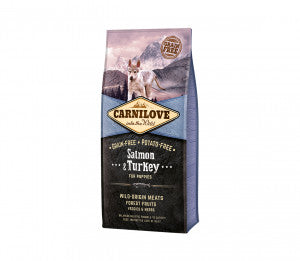Carnilove Salmon&Turkey Puppy sausas pašaras šunims 1,5 kg