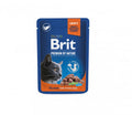 Brit Premium konservuotas pašaras katėms maiš. Salmon for Sterilised 100 g x 24