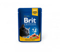 Brit Premium konservuotas pašaras katėms maiš. Salmon&Trout 100 g x 24