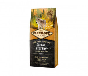Carnilove Salmon&Turkey Large Breed Adult sausas pašaras didelių veislių šunims su lašiša ir kalakutiena 12 kg