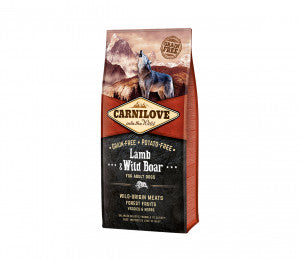 Carnilove Lamb&Wild Boar for Adult  sausas pašaras šunims 1,5 kg